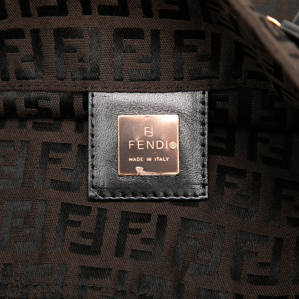 Pre-Loved Fendi Zucchino Canvas Handbag - Picture 5 of 7